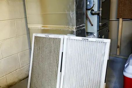 HVAC air filter change