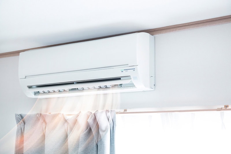 ductless system blowing out air