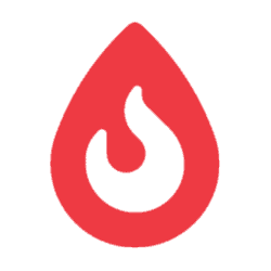 Heating service icon for furnace and heat pump services.