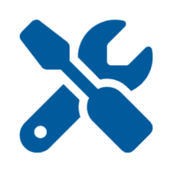 HVAC maintenance icon for heating and cooling systems.